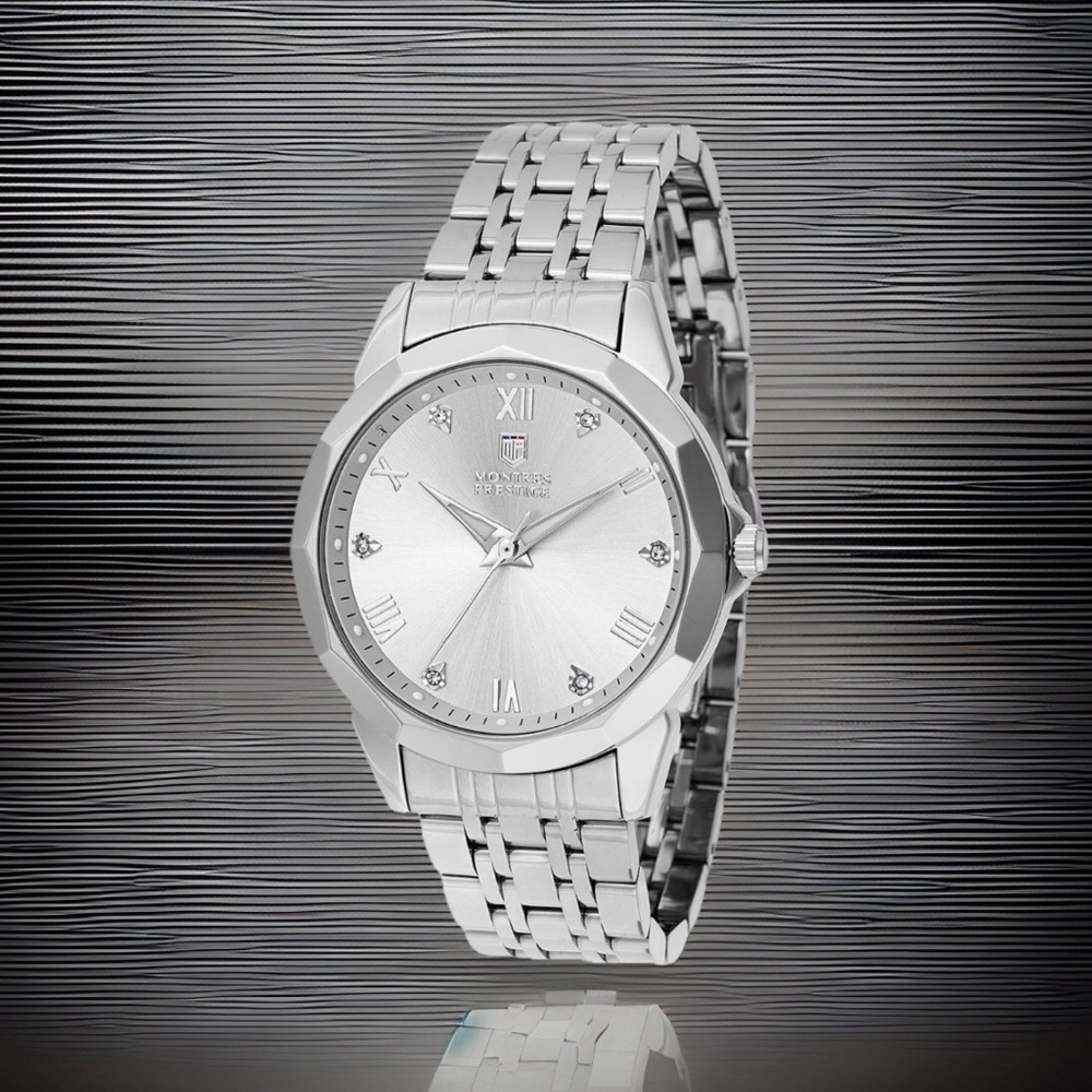 Montres De Luxe Steelmaster Men's Watch -Stainless Steel, Silver 41MM Brand New